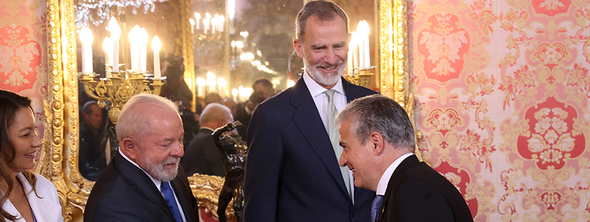 FUNIBER partecipa al ricevimento del Re di Spagna per Lula da Silva, Presidente del Brasile
