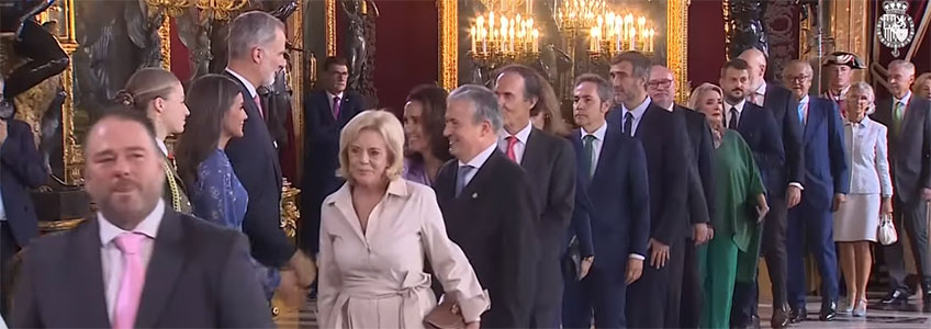 FUNIBER partecipa con il Re e la Regina di Spagna al tradizionale ricevimento per la Festa Nazionale Spagnola